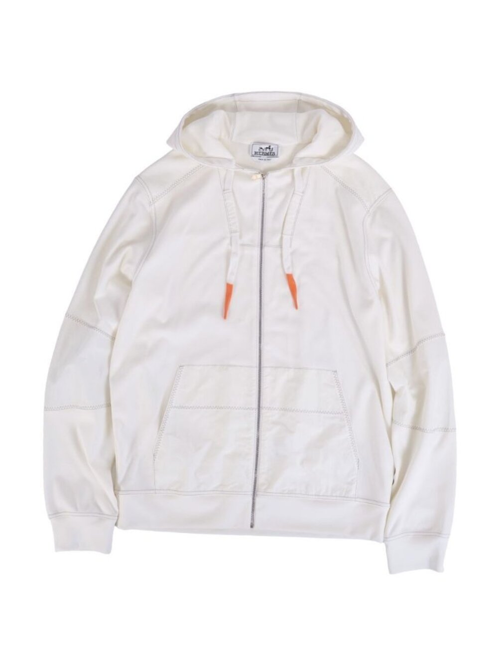 Hermes Hoodie Voile White